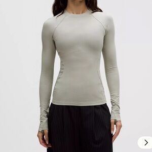 Lululemon Long-Sleeve Crewneck Base Layer in Jade Grey